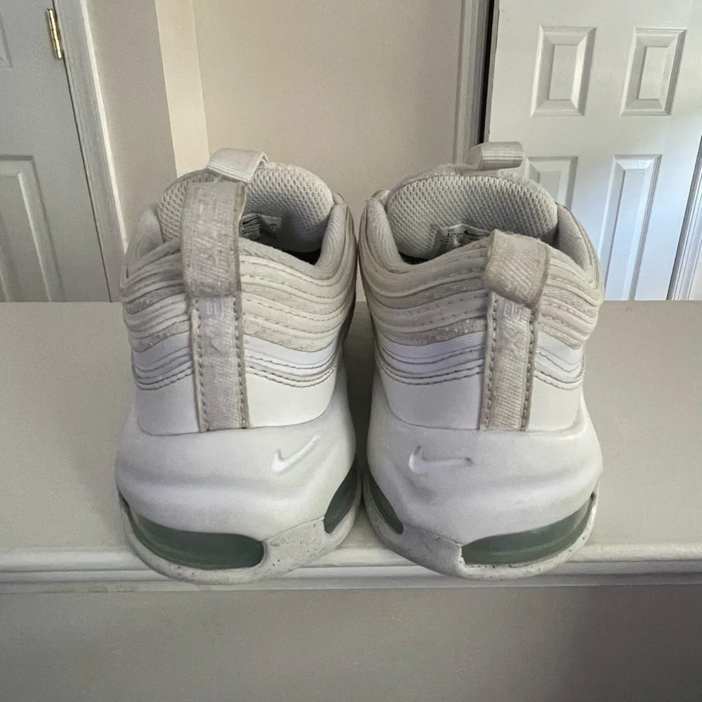 Size 13 pre school Nike air max 97 all white